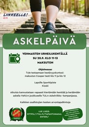 KOKO PERHEEN ASKELPÄIVÄ VEHMAISISSA 20.9.