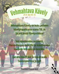 Vehmahtava kävely su 21.9. klo 9.30-13