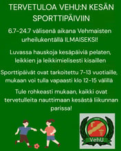 HEINÄKUUSSA MAKSUTTOMIA LASTEN SPORTTPÄIVIÄ